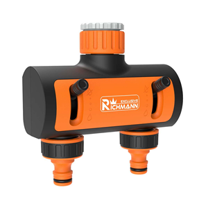 CC Rozdzielacz ogrodowy podwójny z zaworami PROFI