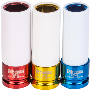 CC Zestaw nasadek 1/2' do felg aluminiowych (3szt)