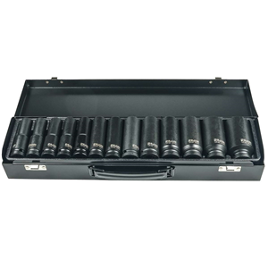 CC Zestaw nasadek udar. 12-k długich 1/2' 10-30mm