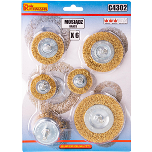 CC Zestaw szczotek drucianych (6szt)