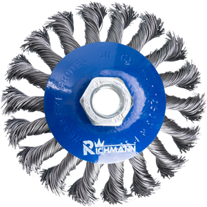 CC Szczotka do wiertarki stożkowa skętna 100mm