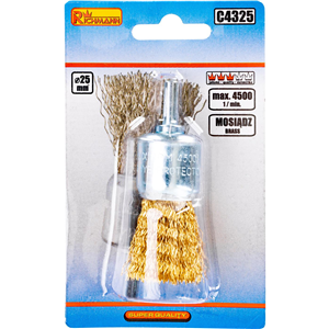 CC Szczotka do wiertarki pędzlowa mosiężna 25mm