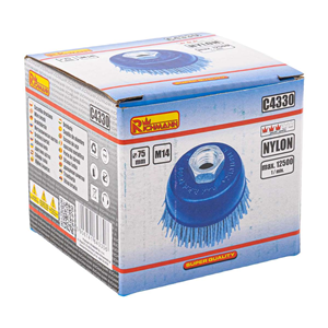 CC Szczotka nylonowa doczołowa M14 75mm