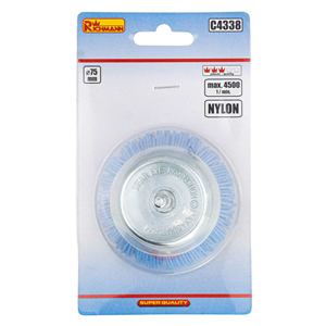 CC Szczotka nylonowa wiertarska doczołowa 75mm