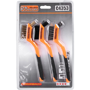 CC Zestaw szczotek drucianych 180mm (3szt)