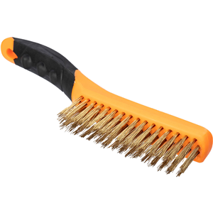 CC Szczotka druciana 4 rzędowa mosiężna 260mm