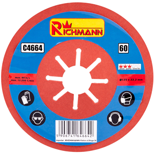 CC Tarcza półelastyczna fibra 125mm P120