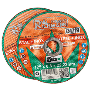 CC Tarcza do cięcia metalu INOX wypukła 125x0,8mm