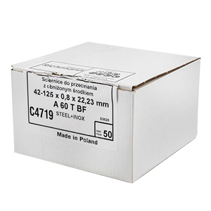 CC Tarcza do cięcia metalu INOX wypukła 125x0,8mm