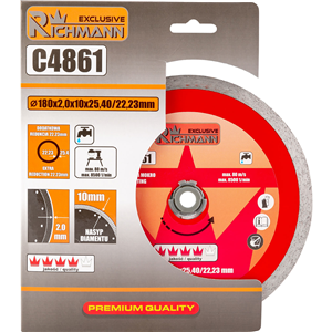 CC Tarcza diamentowa PEŁNA CIENKA 180x2,0x25,4mm