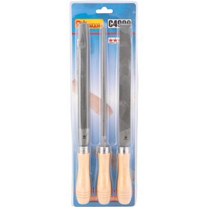 CC Zestaw pilników do metalu 200mm (3szt)