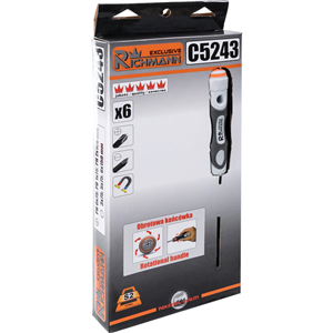 CC Zestaw wkrętaków z obrotową rączką (6szt)