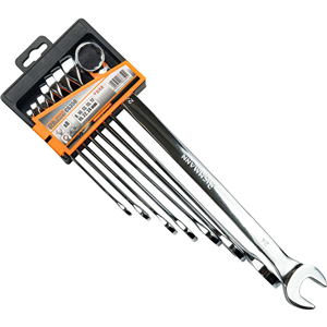 CC Zestaw kluczy płasko-oczkowych długich (8szt)