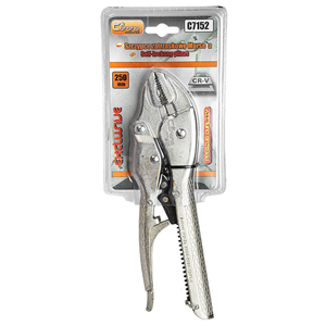 CC Szczypce zaciskowe szczęki płaskie 250mm