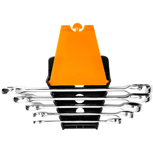 CC Klucze płasko-oczk. z grzechotką 8-19mm (5szt)