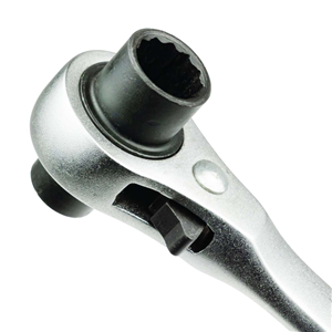 CC Klucz nasadowy dwustronny z grzechotką 17x19mm