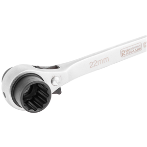 CC Klucz do rusztowań z grzechotką 19x22mm