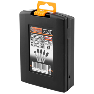 CC Zestaw frezów do metalu trzpień 6mm (5szt)