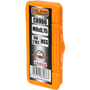 CC Gwintownik drobnozwojowy HSS M8x0,75mm DIN2181