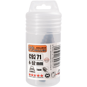 CC Wiertło stopniowane spiralne do metalu 4-52mm