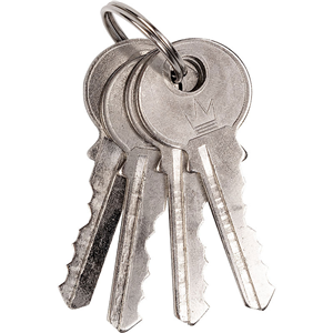 CC Kłódka złota 50mm 4 kluczyki