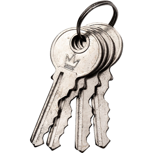 CC Kłódka stalowa czarna osłona gumowa 60x24x10mm