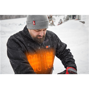 MM KURTKA PODGRZEWANA CZARNA M12 HJBL5-0 (M)