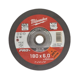 MO Tarcza do szlifowania stali PRO+ 180x6,0mm