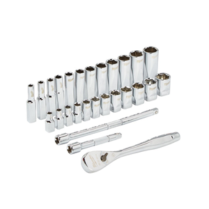 MO Zestaw nasadek z grzechotką 1/4' (28szt)