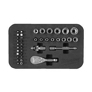 MO Zestaw nasadek i bitów z grzechotką 1/4 (39szt)