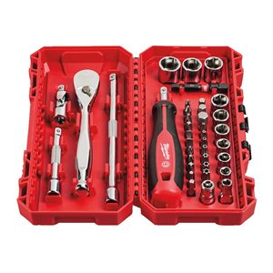 MO Zestaw nasadek z grzechotką 1/4' (28szt)