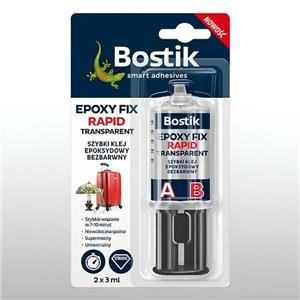 BOSTIK EPOXY FIX RAPID szybki klej bezbarwny 2x3ml