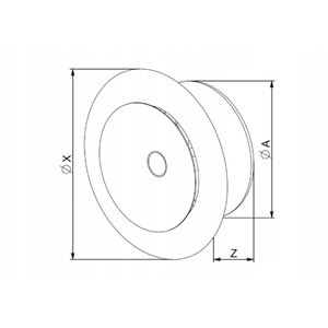 AW Anemostat met. nawiewny fi125 biały