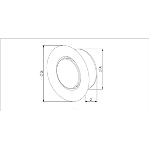AW Anemostat met. wywiewny fi100 biały