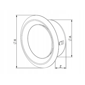 AW Anemostat met. nierdz. fi150