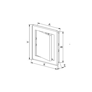 AW Drzwiczki rewizyjne 10x10  DT22 biały
