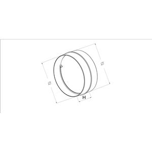 AW Łącznik kan.okrą.z zaw.zwr.(fi 125)