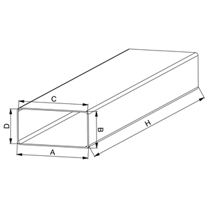 AW Kanał płaski (60x204) 1mb.