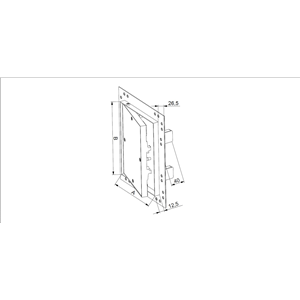 AW Klapa rewizyjna aluminiowa 200x300x12.5