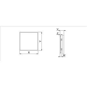 AW Panel INSIDE do ramki i korpusu 100mm