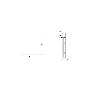 AW Panel TRAX GLASS 125 CZARNY POŁYSK PTGB125P
