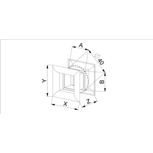 AW Osłona went. drzwiowa 45x45 K110 dąb