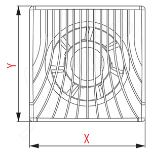 AW Wentylator wyciąg.WA150WP E0007848W
