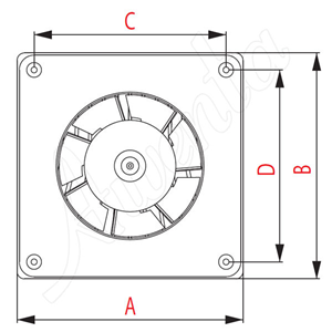 AW Wentylator wyciag. WABIS WAB100H
