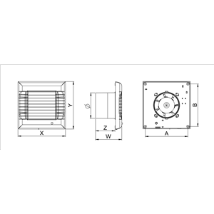 AW Wentylator wyciag.A-MATIC  WM100R     E0007848W