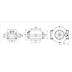 AW Wentylator promieniowy WP200          E0007848W
