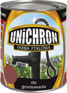 Grunt ftalowy antykorozyjny Unichron 0,8 l, czerwony tlenkowy