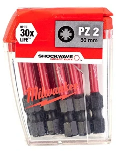 Bity udarowe Milwaukee Shockwave PZ2, 50 mm, 10 szt.