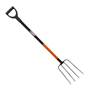 Widły gospodarcze 4-zębne z trzonkiem metalowym, 1270 mm