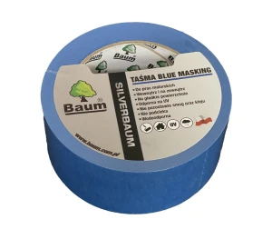 Taśma malarska Baum niebieska UV, 38 mm x 25 m